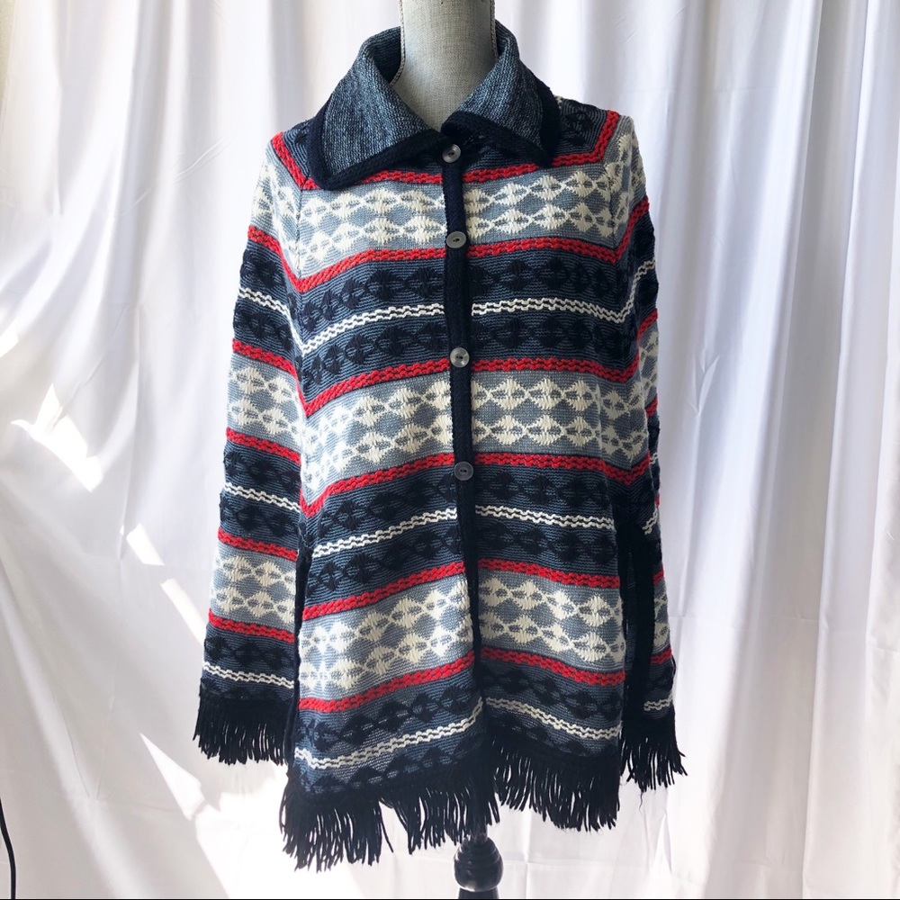 Vintage Poncho Sweater